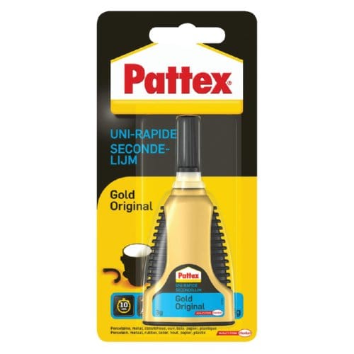 Pattex Gold 3 g Unieke Doseerfles - Secondelijm - Alleslijm - Multilijm - Seconde lijm Alles lijm Multi lijm