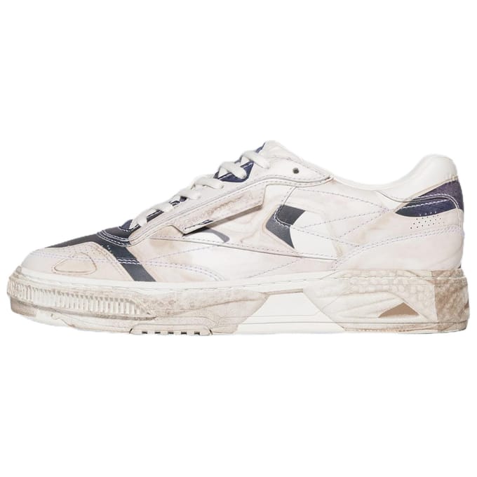 Reebok Club C LTD Insta Pump Tromp L'oeil Baskets Unisexe Blanc Bleu Marine RMIA04DC99LEA00C-0105 40.5 white