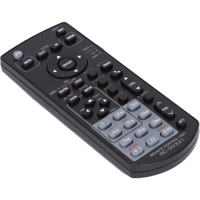RCDV331 Afstandsbedieningsmonitor Afstandsbediening voor Kenwood DNX6460BT DNX6020EX DDX616 black