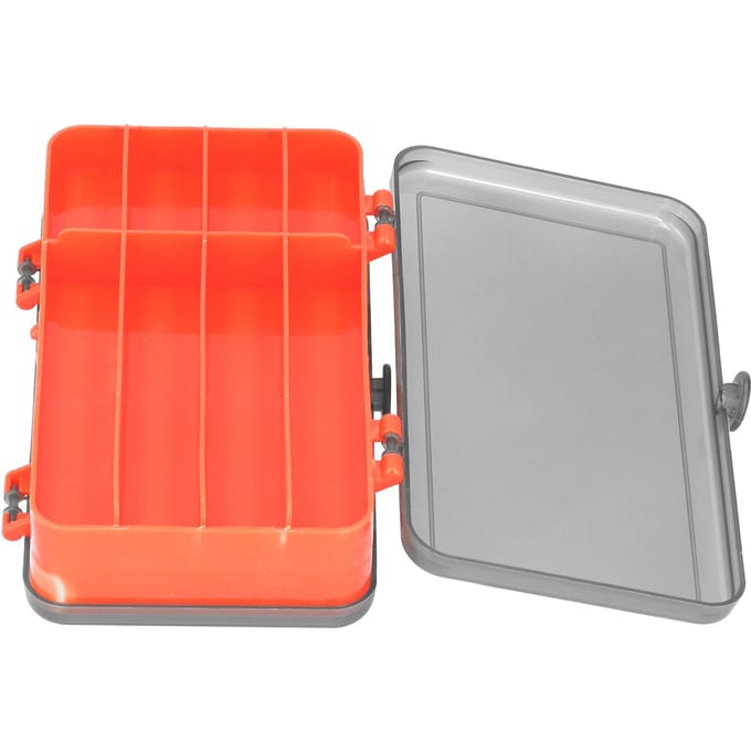 Boîte à leurres de pêche Réversible Étui à leurres Double face Boîte de rangement d'appâts en plastique OrganisateurRouge rouge