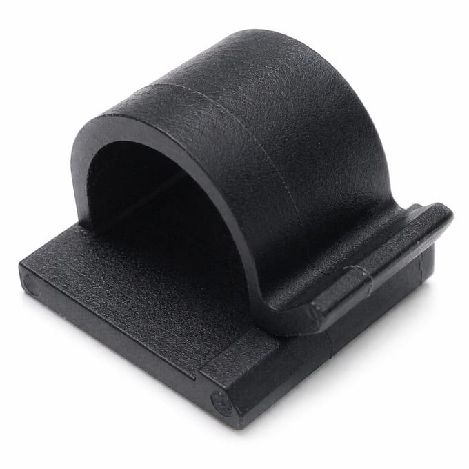 Kabelclips Draadclips Houders Pakket van 50 (16 mm, Zwart)