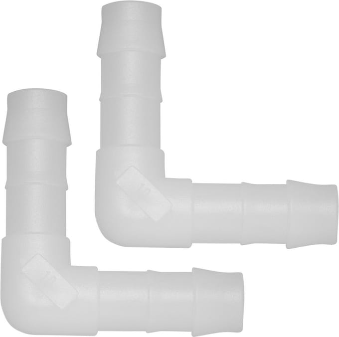 ProPlus Haakse slangtules - Ø 10 mm - temperatuurbestendig - set van 2 - wit