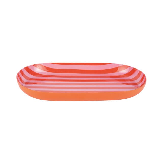 Present Time - Dienblad Animado Oval Small - Oranje - 25x15x2,5 cm