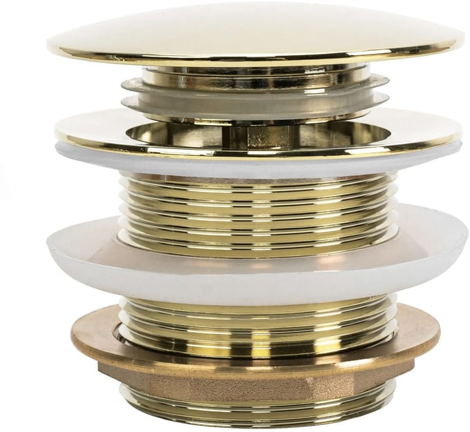 Rea Afvoerplug Clickwaste Universeel - Gouden - 7X7X6Cm