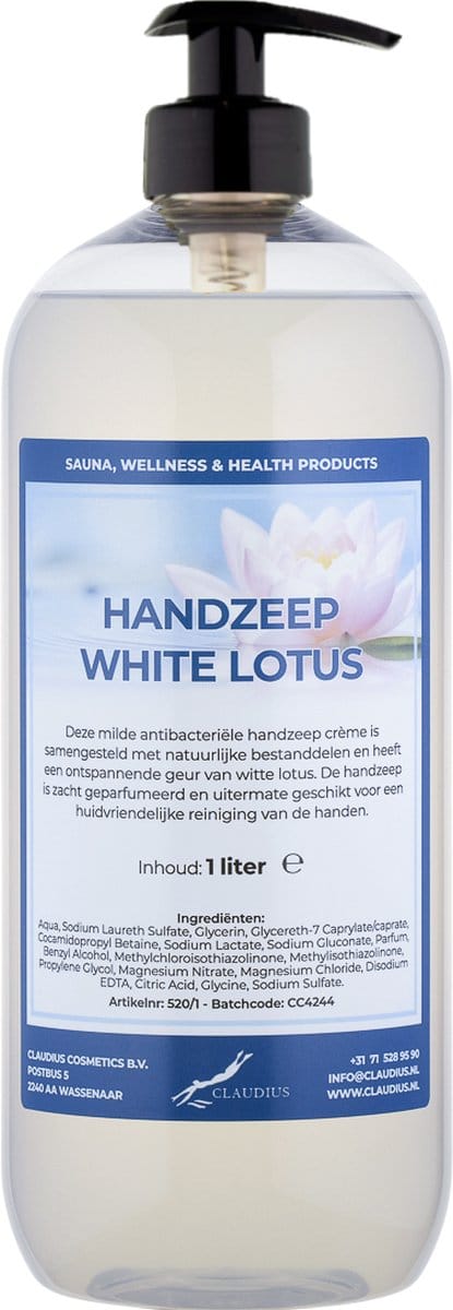 Handzeep White Lotus 1 liter - met gratis pomp