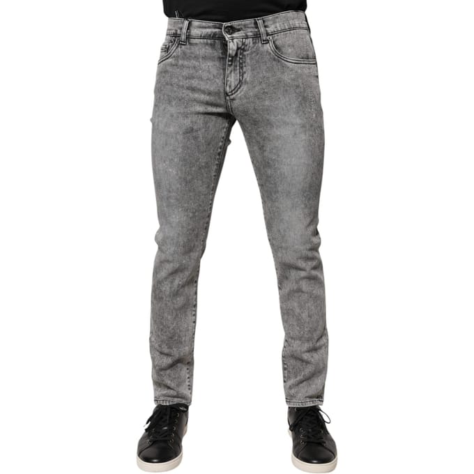 Slim Fit Acid Wash Jeans