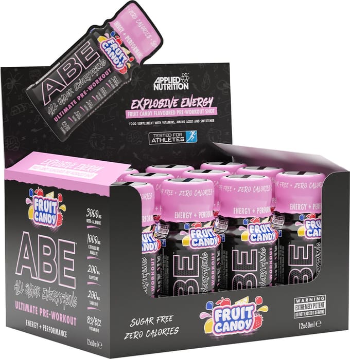 Applied Nutrition - ABE Ultimate Pre-Workout Shot (Fruit Candy - 12 x 60 ml)