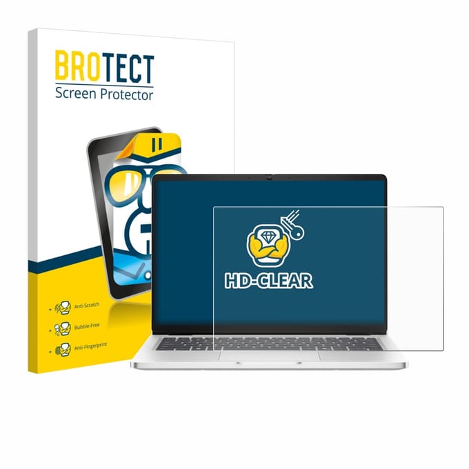 BROTECT - Screenprotector voor Dell Pro 14 Premium PA14250 Non-Touch - Folie Beschermfolie transparant