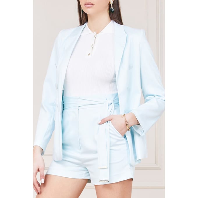 GUESS Marciano By  Martina Blazer Solid Peaceful Sky Taglia: 38 | Blazers Outlet | Donna