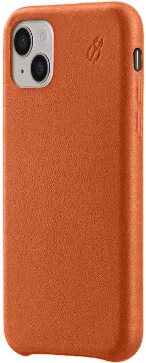 BeetleCase, Hoesje geschikt voor iPhone 11 - Leer, Oranje