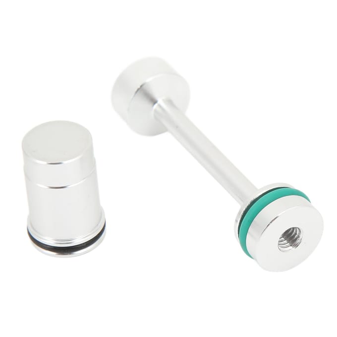Olieverdeler Barbell Restrictor Galeiplug met Bypassventielplug Billet voor LS Motoren LS1 LS2 white