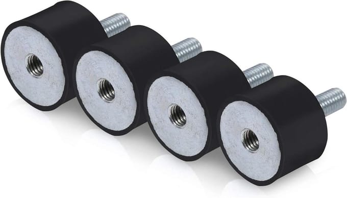 Rubberen trillingsdempers M6 M8 4 stuks voor auto, boot en spoelmachine