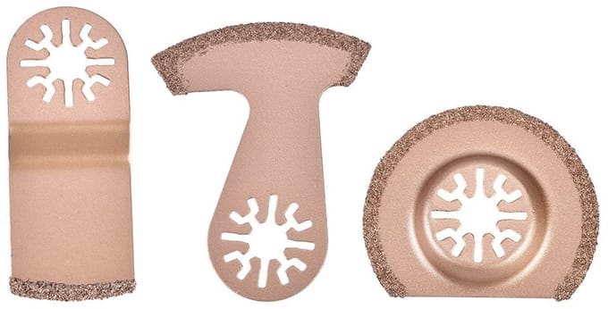 Oscillerende Accessoireset - 3 Delige Multitool Zaagbladen voor Hout, Metaal en Kunststof