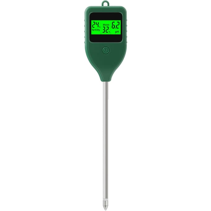 3 in 1 Bodem pH-meter Bodemvochtmeter Boerderij Tuin Vruchtbaarheidstester Bodemvochttest Detector groen