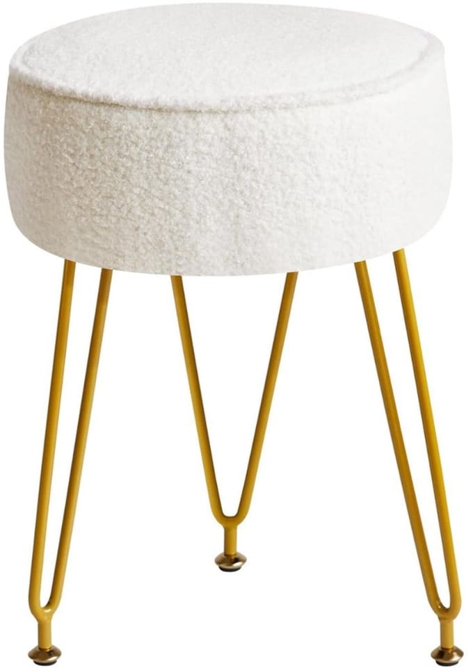 DnA® Kaptafel Stoel - Stoel - Kruk - Wit - 30cm x 30cm x 46cm