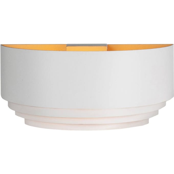 HighLight Wandlamp Elena, wit, breedte 30 cm, aluminium, E14