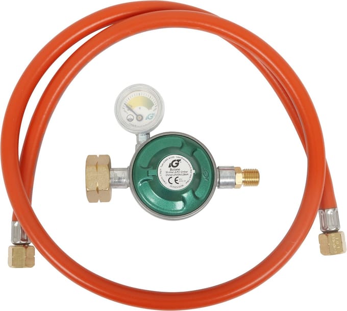 Cozze Regulator – Gasregelaar – Manometer – 1,1 m Slang – NL/LUX