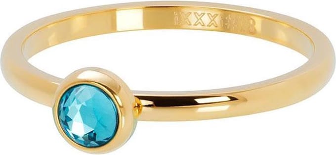 1 Zirconia water blue - iXXXi - Vulring 2 mm 20 / Gold
