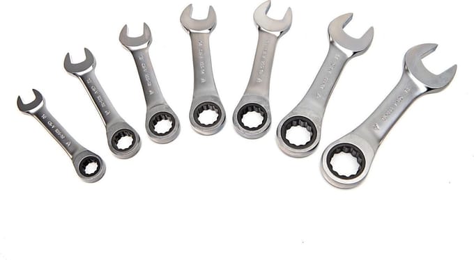 AOK 10 mm PROFI korte ringratel - steeksleutel