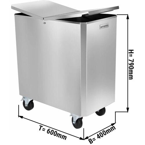 GGM Gastro Mobiele ingrediëntenbak - 125l - RVS