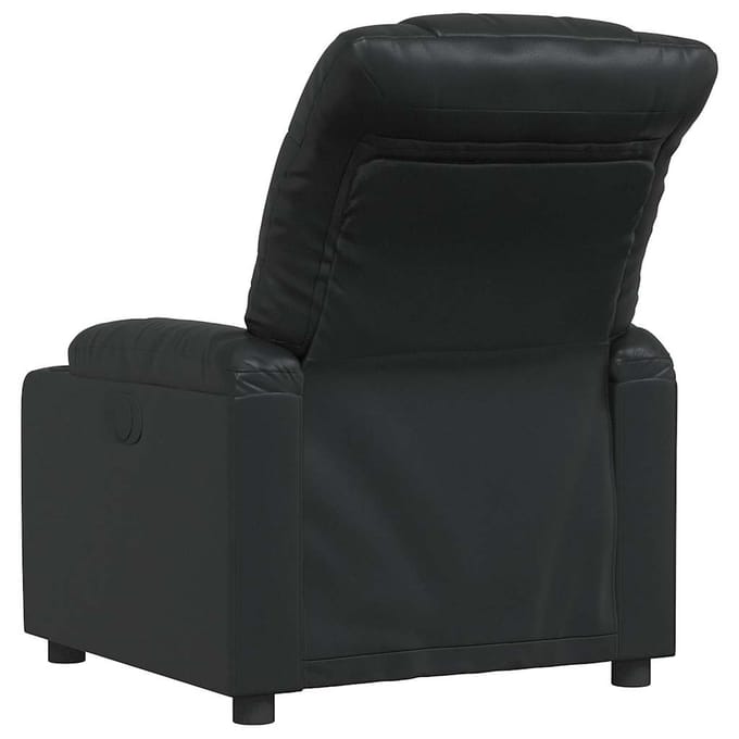 vidaXL - Fauteuil - verstelbaar - kunstleer - zwart