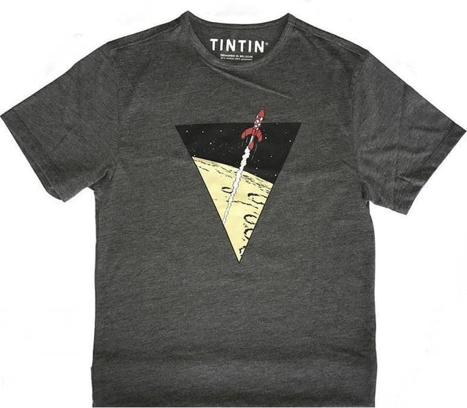 TINTIN T-Shirt Raket naar de Maan voor 10-jarigen