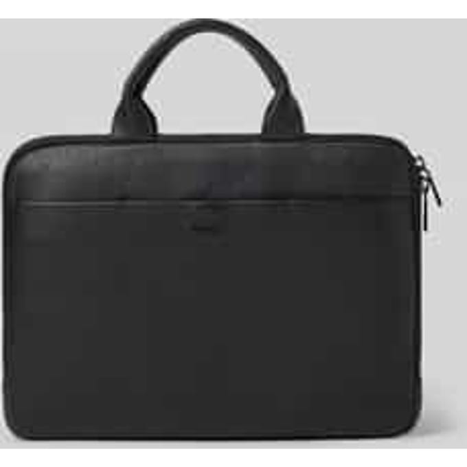 laptoptas van leer met draagband model 'Cardona Samu'