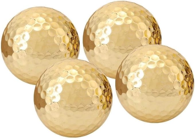 Set van 4 Hoge Kwaliteit Golfballen, Dubbellaags Ontwerp, Ideaal voor Sporttraining en Driving Range