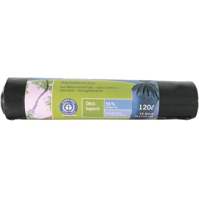 Secolan® afvalzakken, materiaal recycling-polyetheen, 120 liter, blauw, 10 stuks