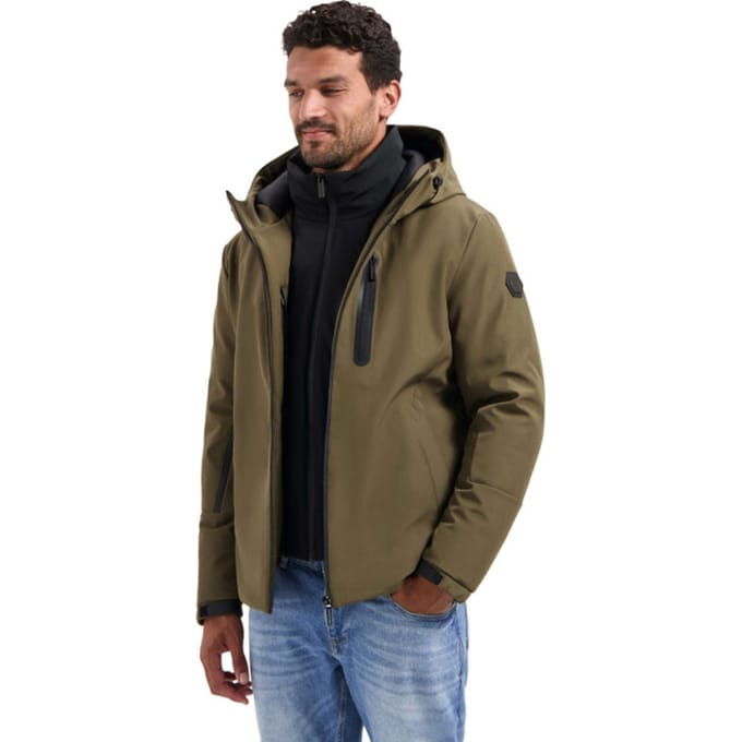 No Excess Kai Jacket Dark Steel Maat: 3XL | Winterjassen Outlet | Heren | Bruin