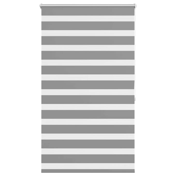 vidaXL - Zebra - rolgordijn - 100,9 - x - 175 - cm - stofbreedte - 96,7 - cm - grijs