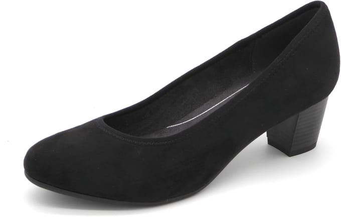 Jana Dames Pump - 22476-001 Zwart - Wijdte H - Maat 38