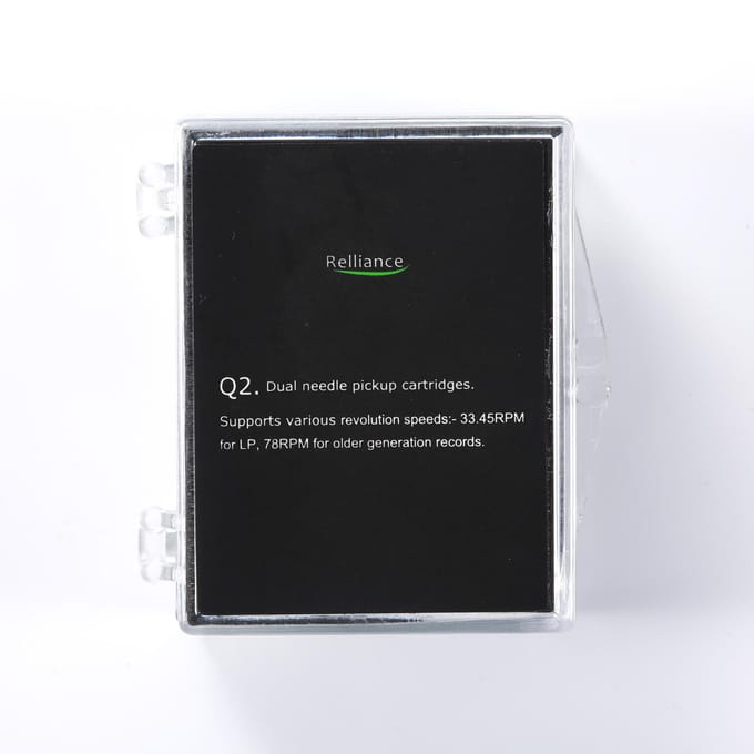 Platenspeler Fonograaf Dubbele Stereo Cartridge met Rode Robijn Saffier Dubbelzijdige Naald voor veelkleurig