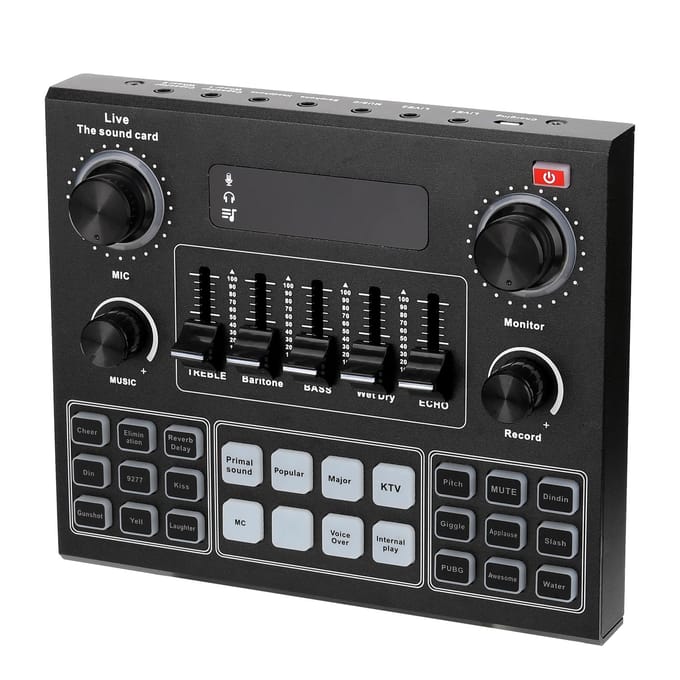 Multifunctionele Live V9-geluidskaart en BM800 ophangmicrofoonset voor uitzendingsopname gray