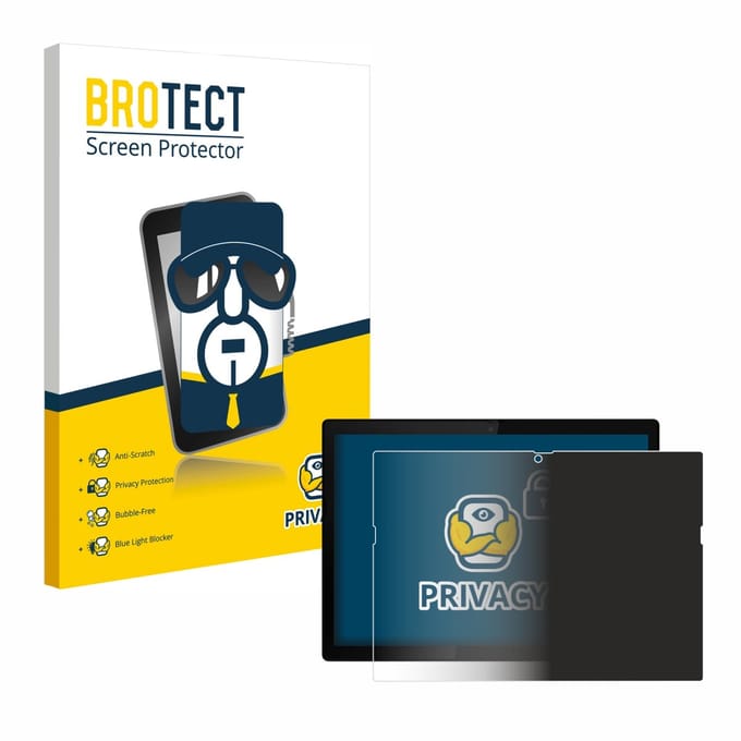BROTECT - privacy screenprotector voor Lenovo ThinkPad X12 Detachable Gen 1 - Folie Beschermfolie Blauwlichtfilter