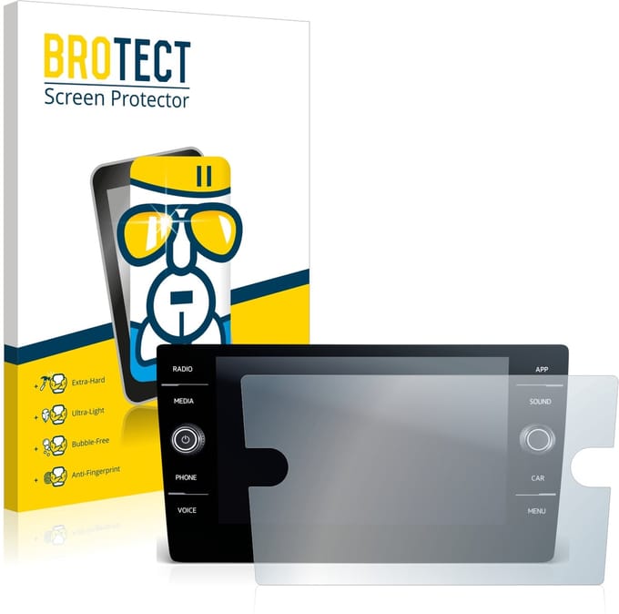 Screenprotector voor Volkswagen T-Roc Cabriolet Style TSI 2020 Discover Media 8" 2020 Beschermglas transparant