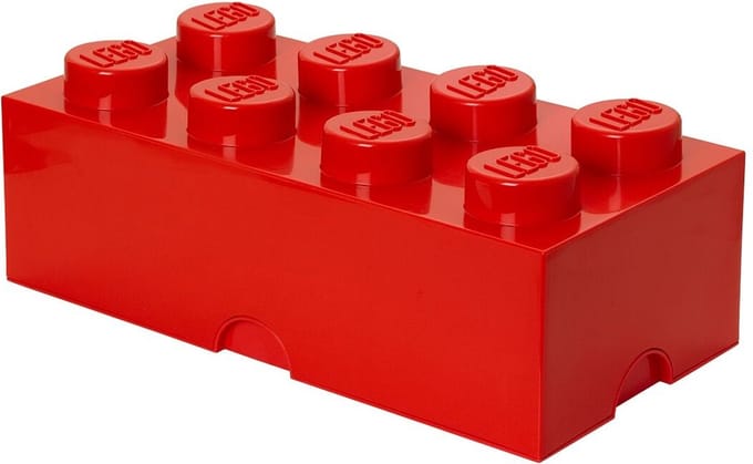 LEGO STORAGE BRICK 8 - Rood