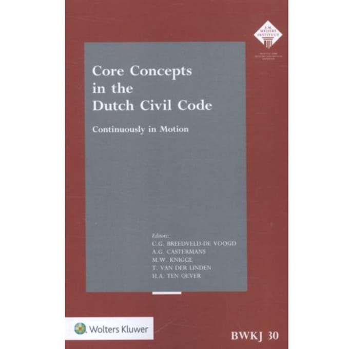 Core Concepts In The Dutch Civil Code - Bwkj