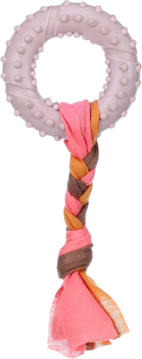 Flamingo Speelgoed Puppy Tpr Bunty Ring Taupe