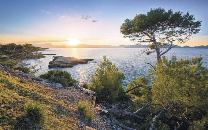Fotobehang - Southern Light 400x250cm - Vliesbehang