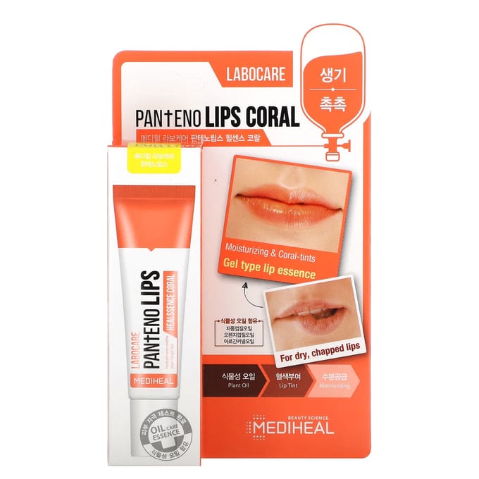 MEDIHEAL, Labocare Panthenolips Heal Sense Coral, 10ml white