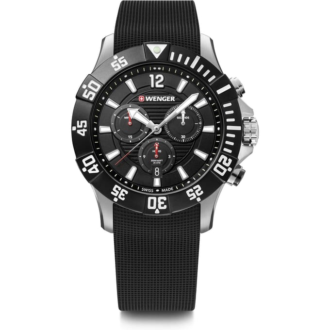 Wenger 01.0643.118 SeaForce Chrono Swiss MadeCadeau noir