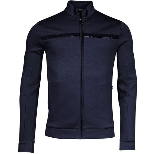 Thomas Maine Vest Sweat Cardigan Full Zip Doubleface Navy / male