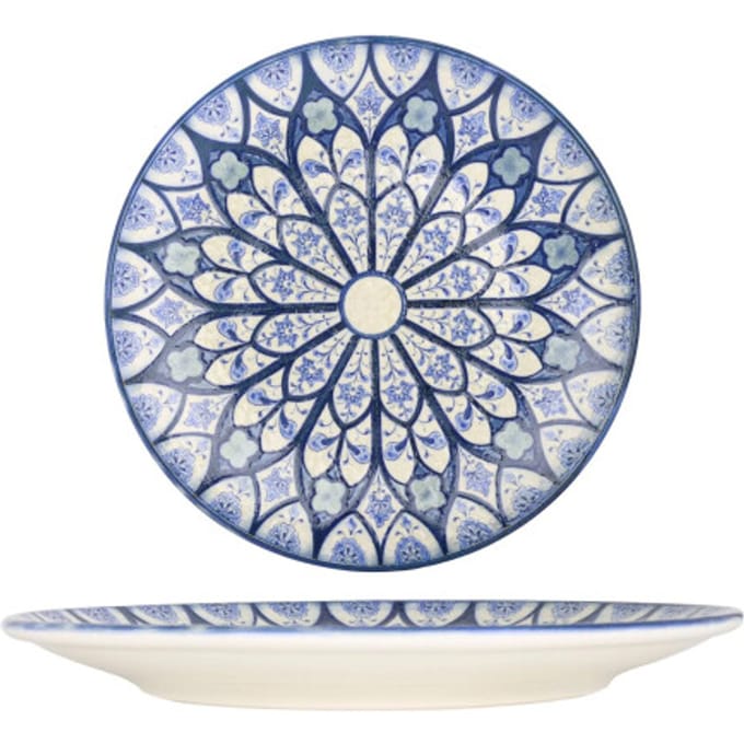 Bonna Dinerbord - Esnaf - Porselein - 27 cm - set van 6