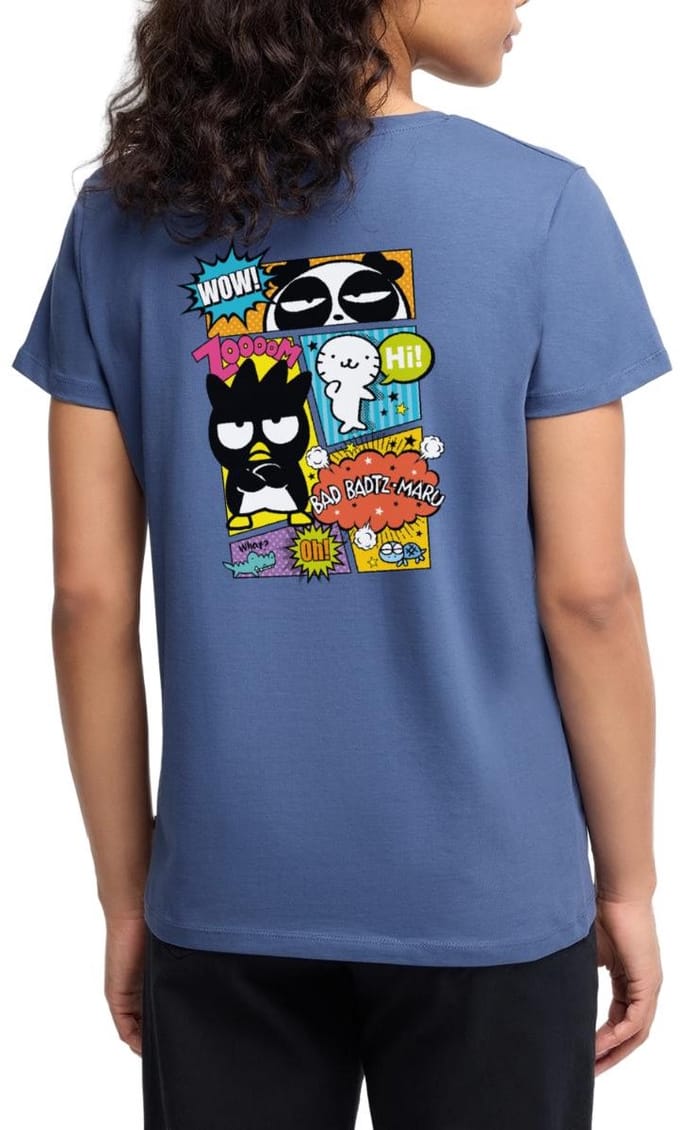 Bad Badtz-Maru Met Vrienden In Comicstijl Premium T Shirt Dames