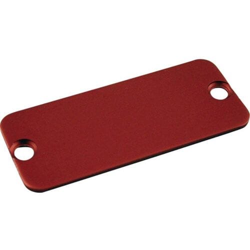 Hammond Electronics 1455QALRD-10 1455QALRD-10 End plate (l x b) 120.5 mm x 51.5 mm Aluminium Rood 10 stuk(s)