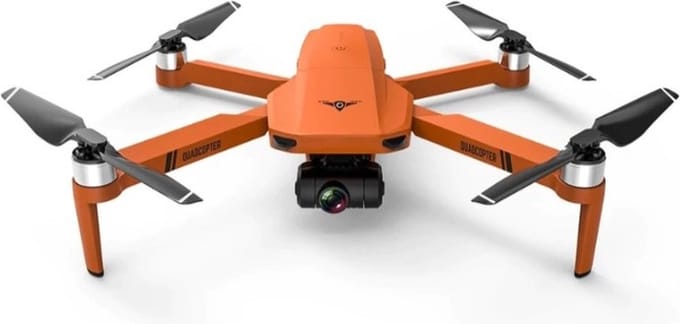 LUXWALLET Libra4 Pro – Luxe FPV Drone Quadcopter - 25.2Km/h – WiFI GPS 1.2 KM – 2-As Gimbal - Full HD Camera - Oranje