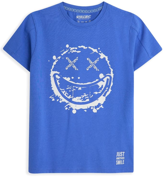 4PRESIDENT T-shirt jongens - Dazzling Blue - Maat 92