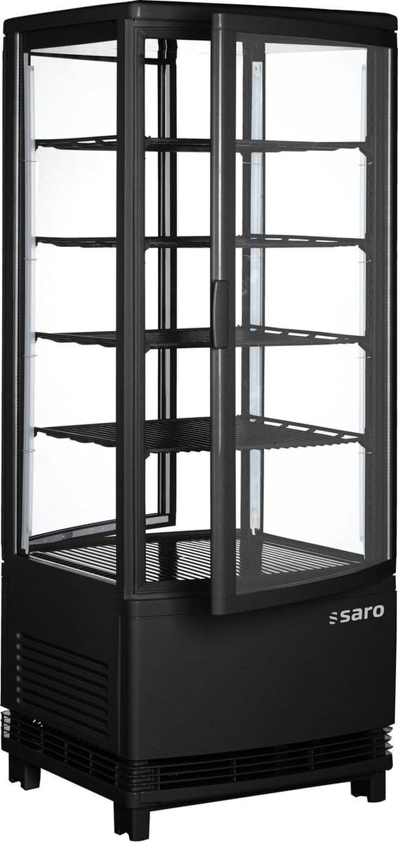 Koelvitrine Sc 100 Dt Zwart - Saro 330-1015 - Horeca
