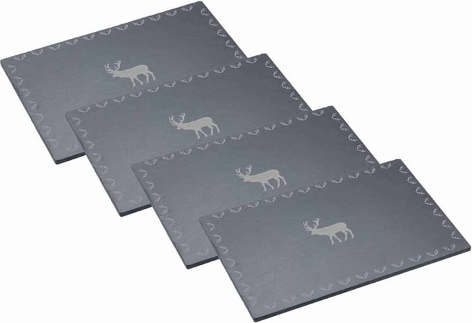 KitchenCraft Slate Placemats "We Love Christmas"